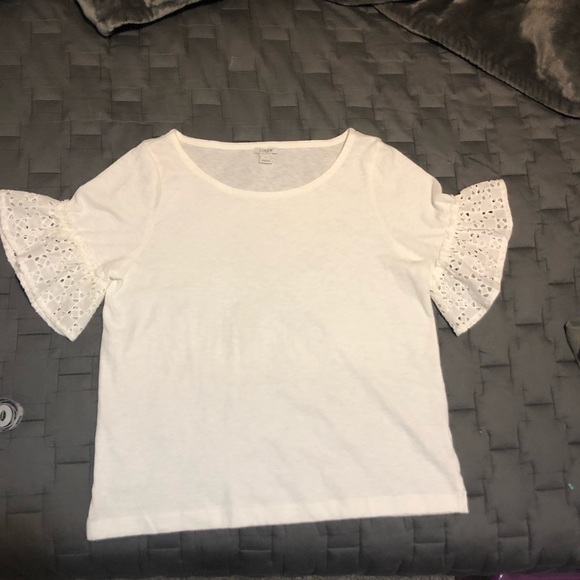 J.Crew Ruffle-Sleeve top - Picture 4 of 8